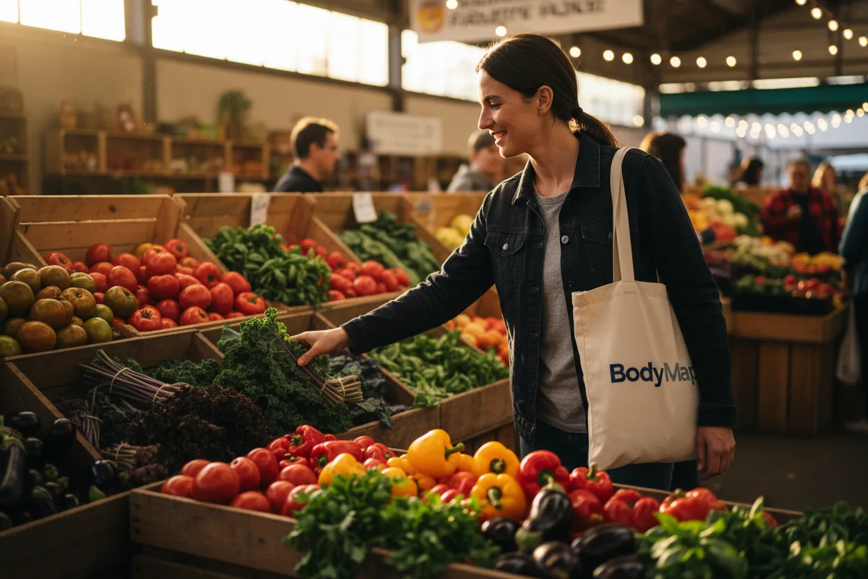 Woman at market